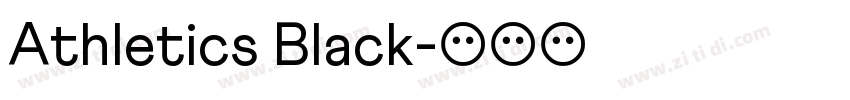 Athletics Black字体转换
